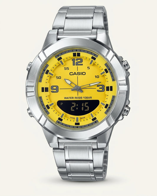 Casio Illuminator Analog-Digital Stainless Steel Watch