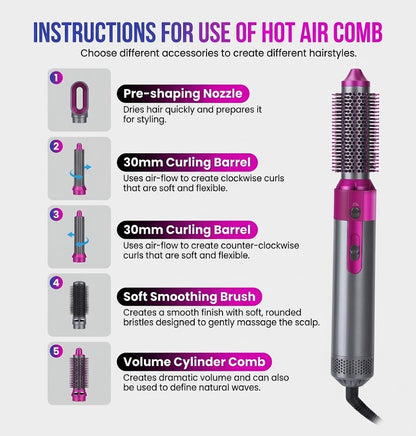 Hot Air Brush (5-in-1)