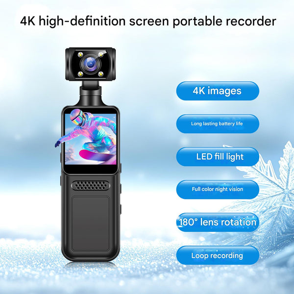3-Axis Gimbal Stabilizer – 1080P HD Mini Video Recorder with 360°
