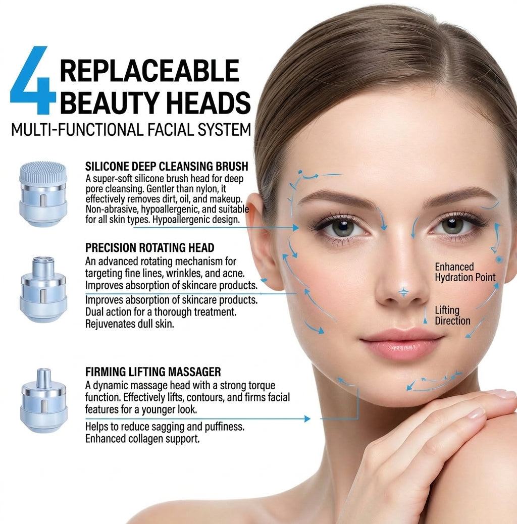 Blackhead Remover Vacuum – 5 Suction Levels & 4 Probes