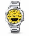 Casio Illuminator Analog-Digital Stainless Steel Watch – 50M Water Resistant